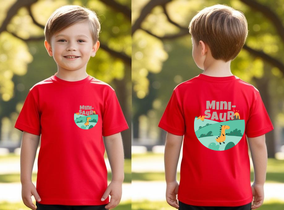 Boy's Front-Back Print T-shirt