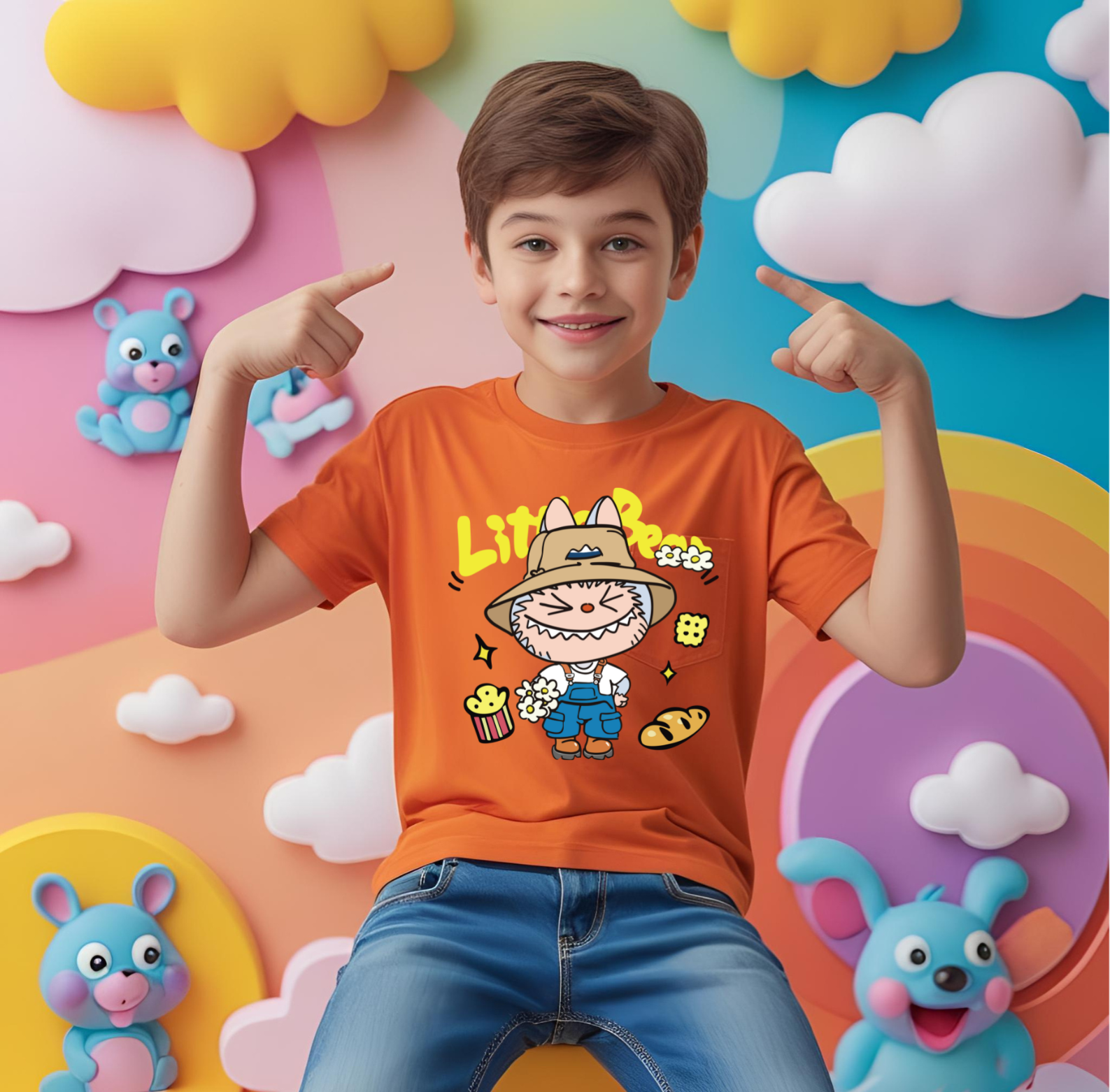 Boy's Labubu Print T-shirt