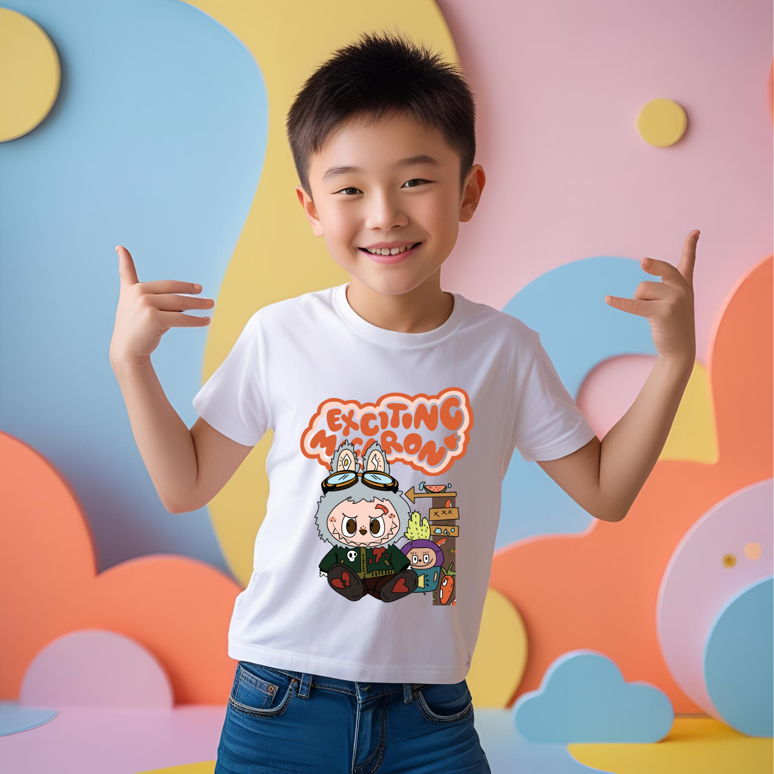 Boy's Labubu Print T-shirts