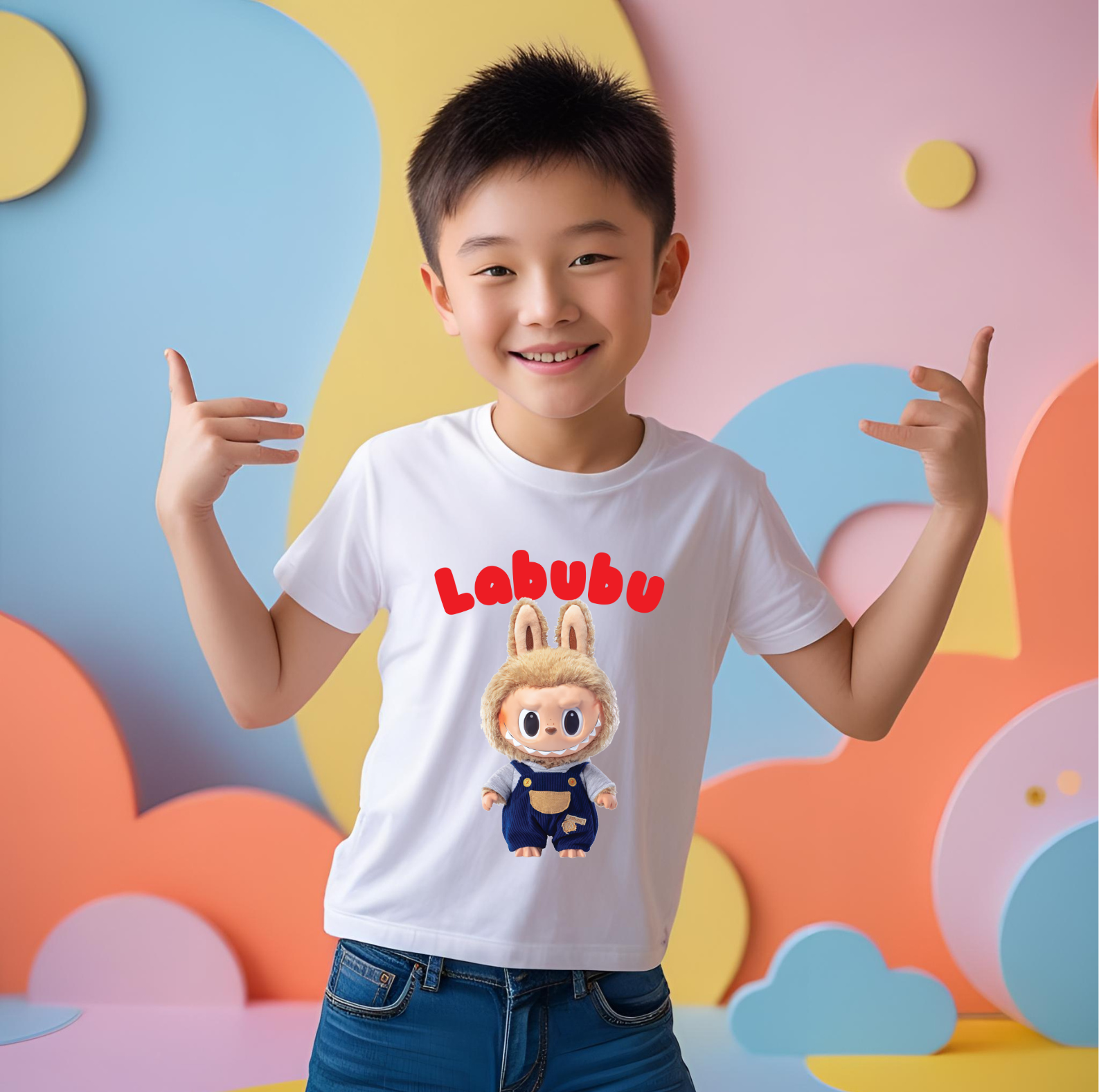 Labubu Print Boy's T-shirt