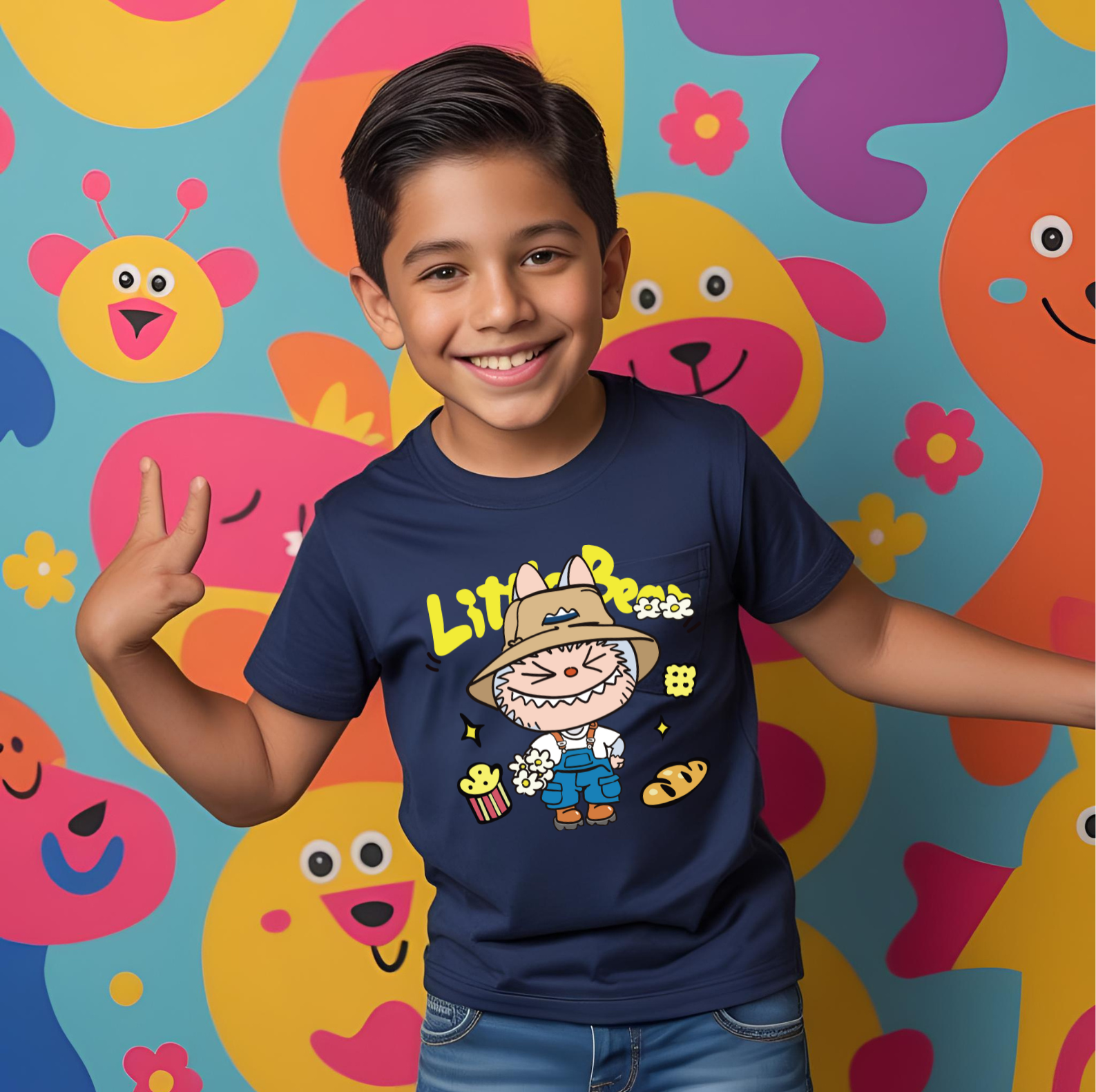 Boy's Labubu Print T-shirt