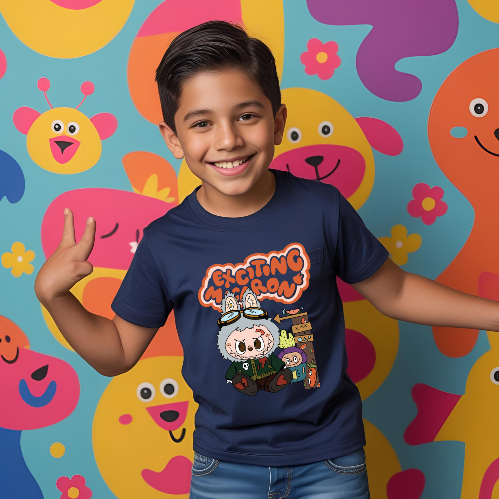 Boy's Labubu Print T-shirts