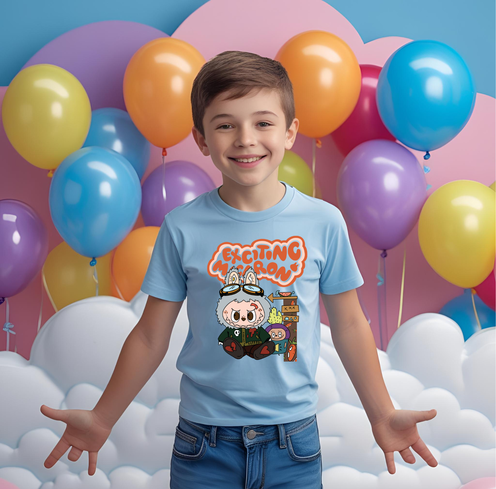 Boy's Labubu Print T-shirts