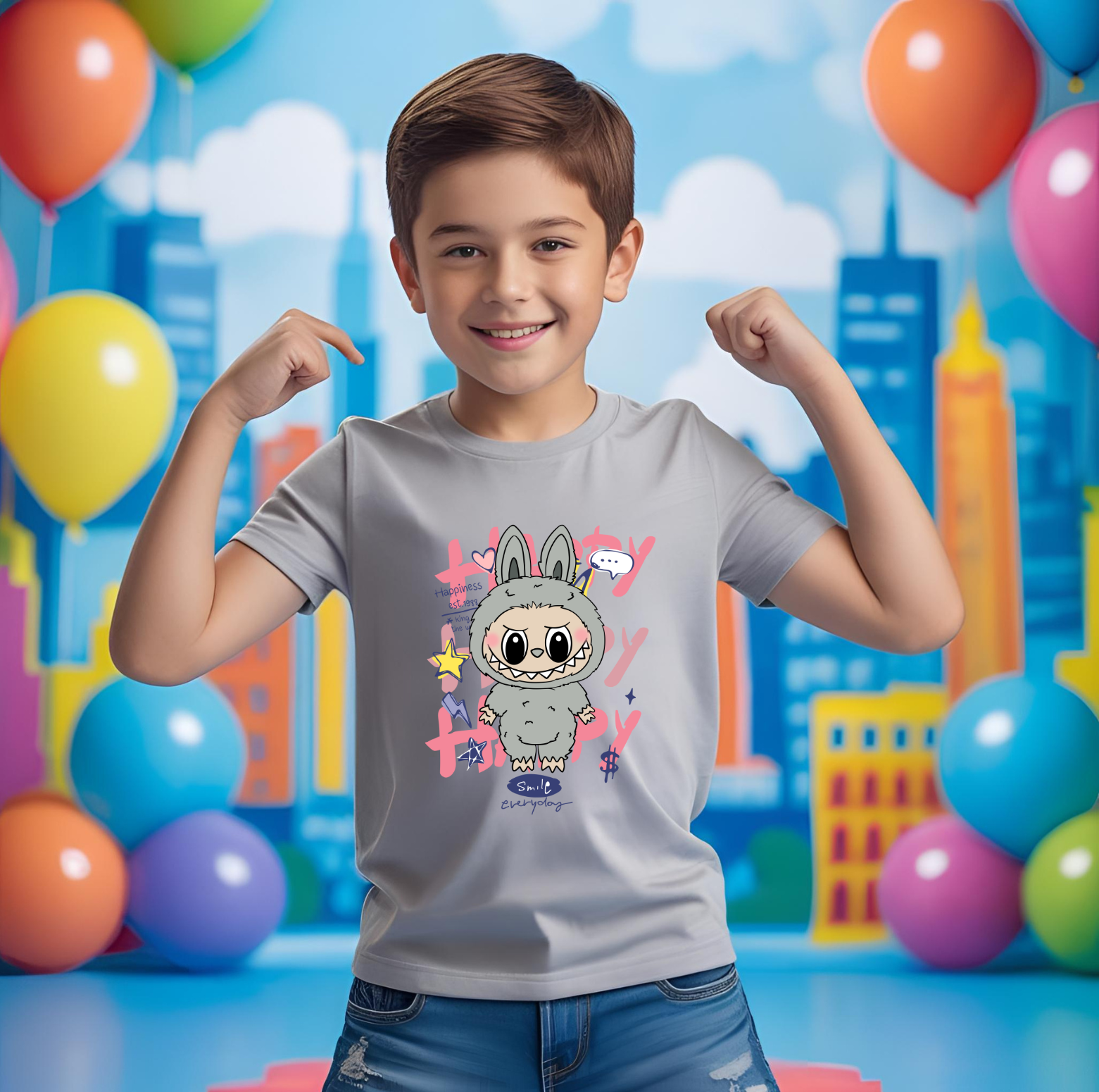 Boy's Labubu Print T-shirt