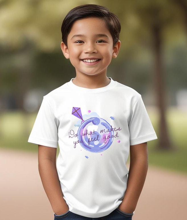 Boys Half Sleeves Kite Print T-shirt