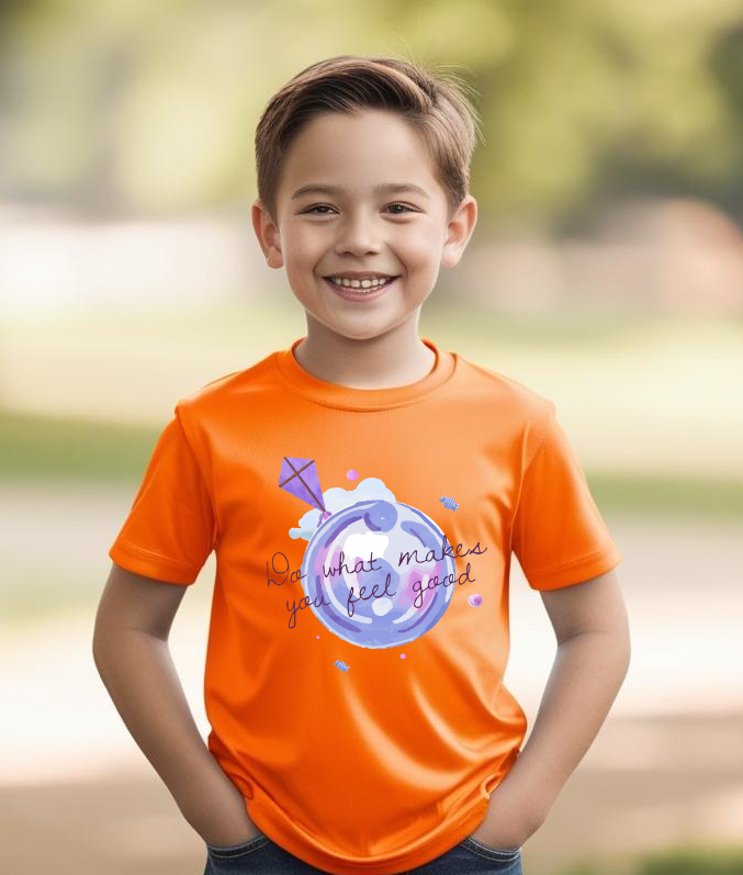 Boys Half Sleeves Kite Print T-shirt