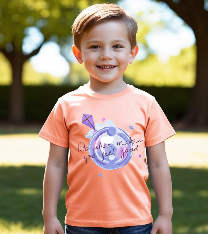 Boys Half Sleeves Kite Print T-shirt
