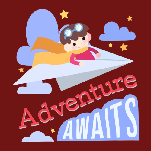 Boy's Front-Back Adventure Print T-shirt